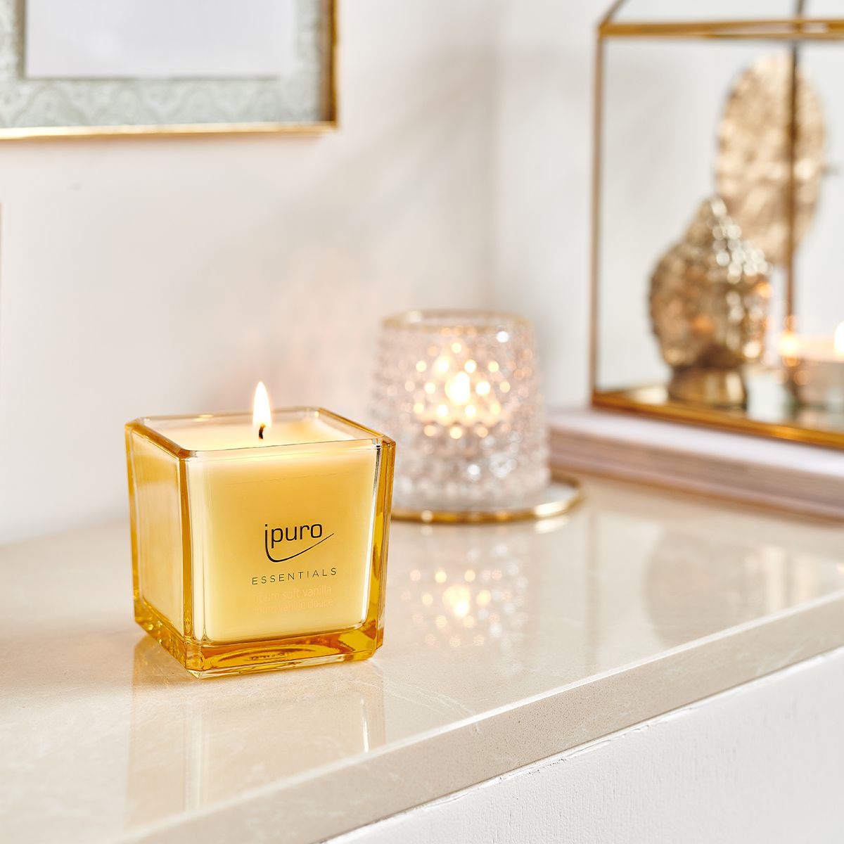 Vela perfumada Ipuro baunilha suave 125gr.