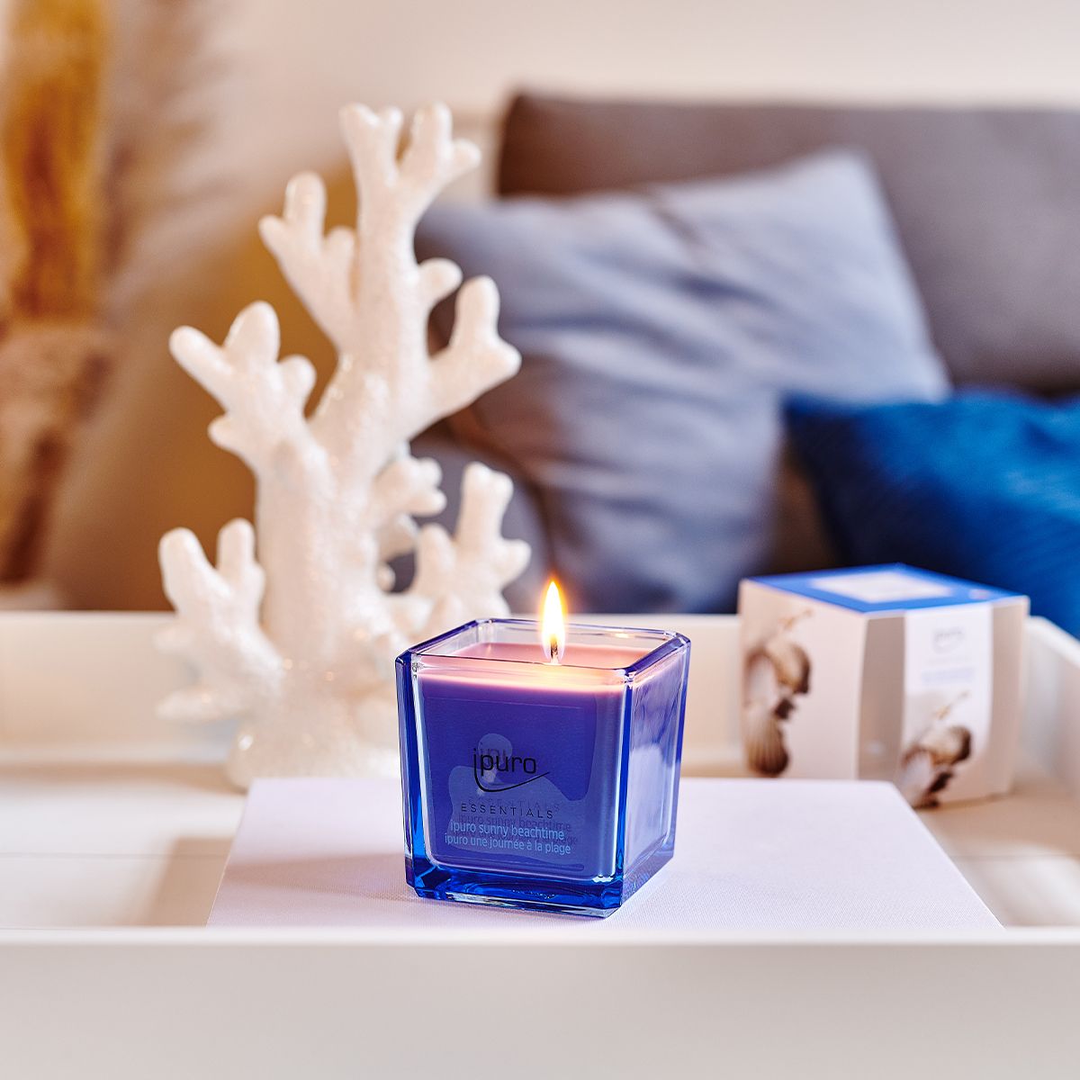 Ipuro duftlys sunny beachtime 125gr.