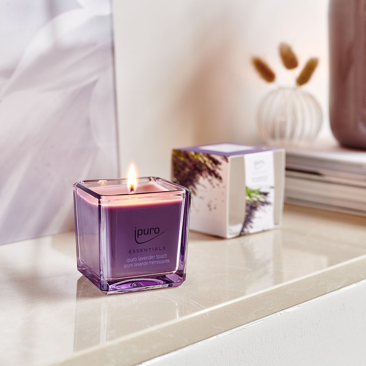 Ipuro vonná svíčka levandule touch 125g.
