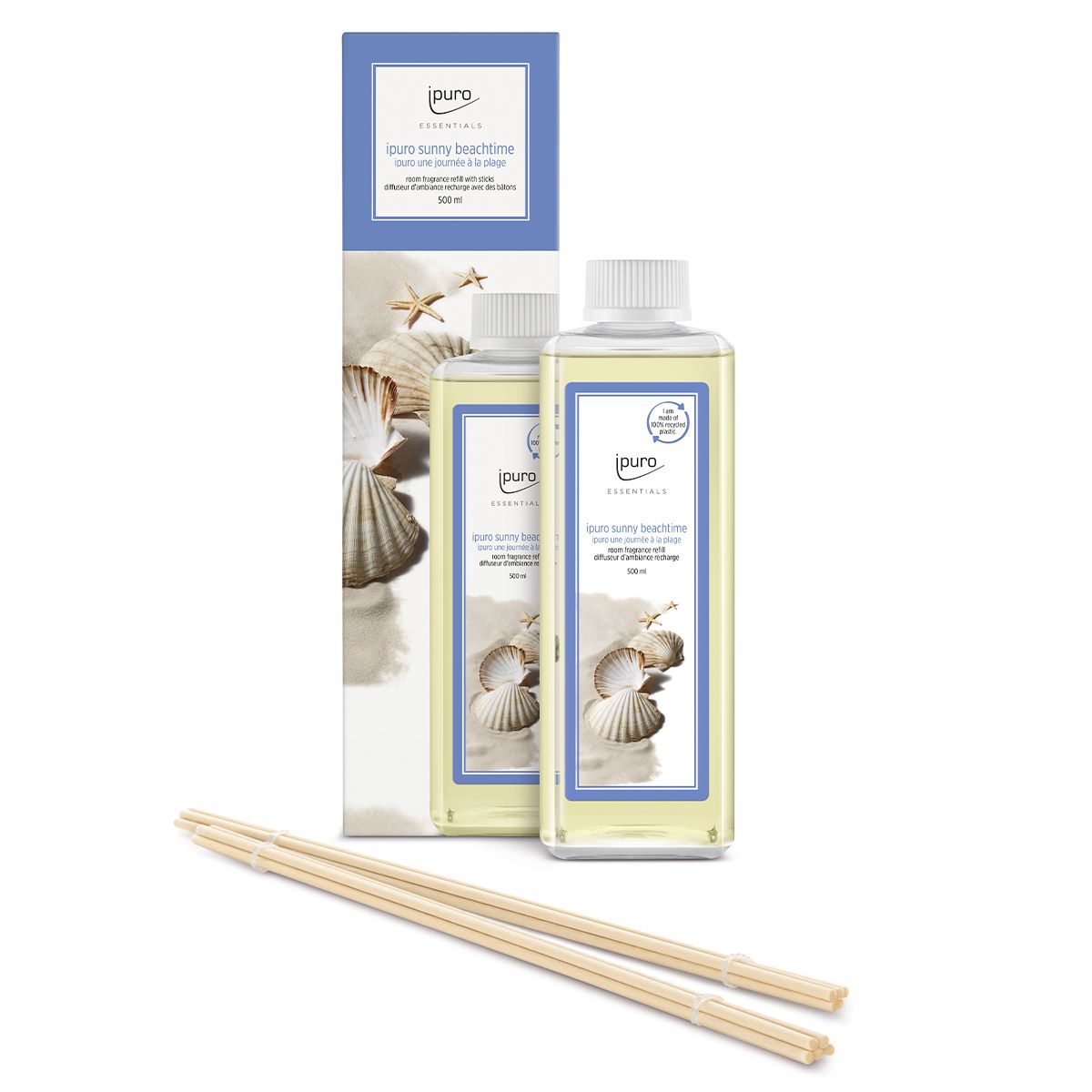 Ipuro fragrance diffuser refill sunny beachtime 500ml