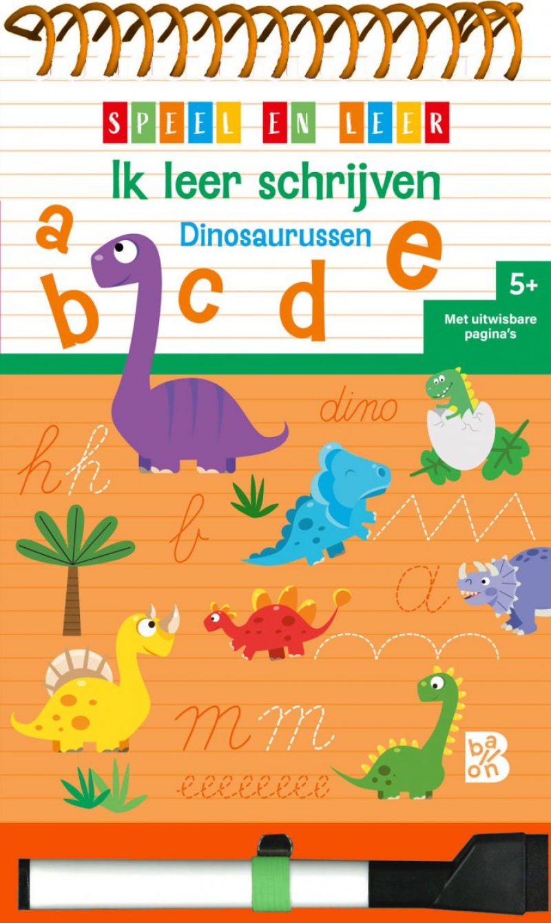 Standaard uitgeverij ik leer schrijven dinosaurussen (uitwisbaar)