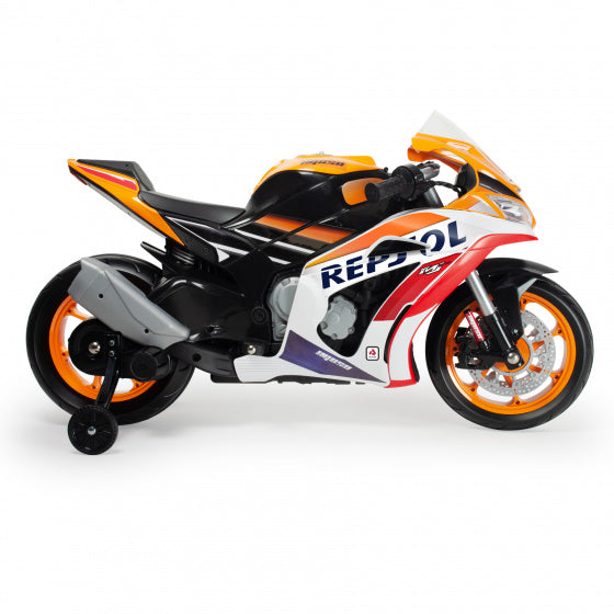 Injusa Repsol electric children's motorcycle 12V orange white