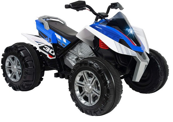 Uintuza wściekłość elektryczna dla dzieci quad 12V Niebieska biała
