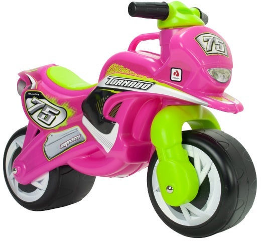 Injusa tundra, der kører motorpiger 69 cm lyserød grøn