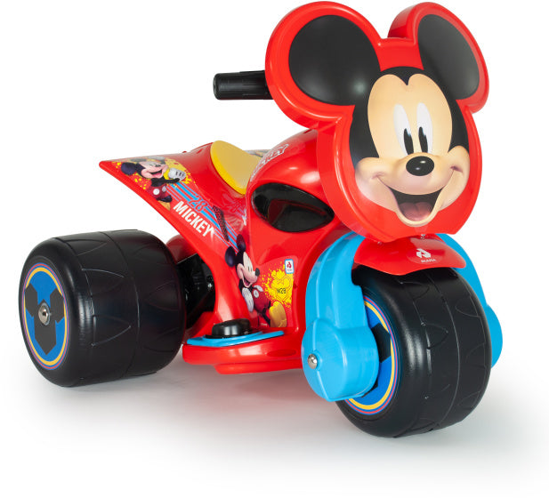 Injusa Mickey Mouse Samurai Trimoto Batería Vehículo 6V Rojo