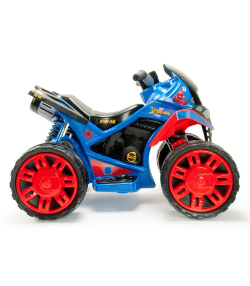 Injusa Spider-man Il veicolo batteria quad 12v blu rosso