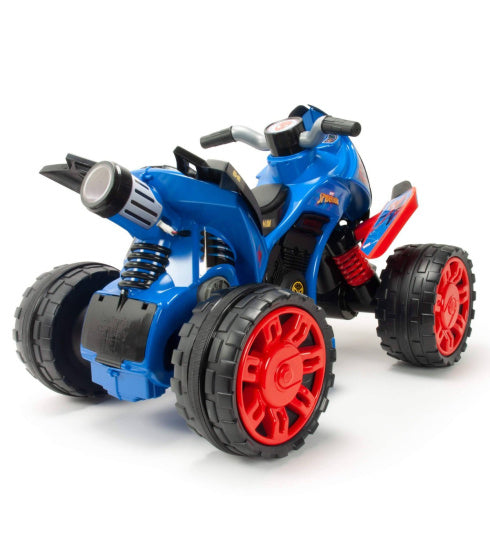 Injusa Spider-man Il veicolo batteria quad 12v blu rosso