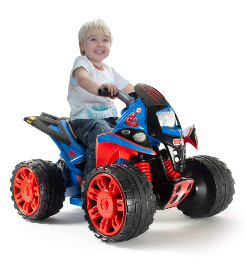 Injusa Spider-man Il veicolo batteria quad 12v blu rosso