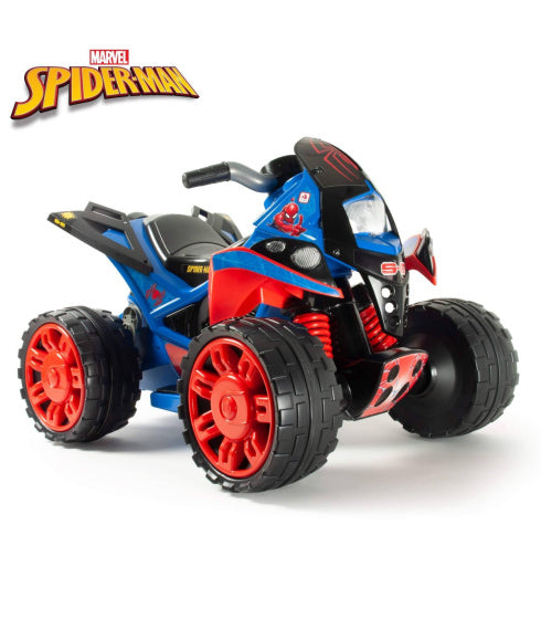 Injusa Spider-man Il veicolo batteria quad 12v blu rosso