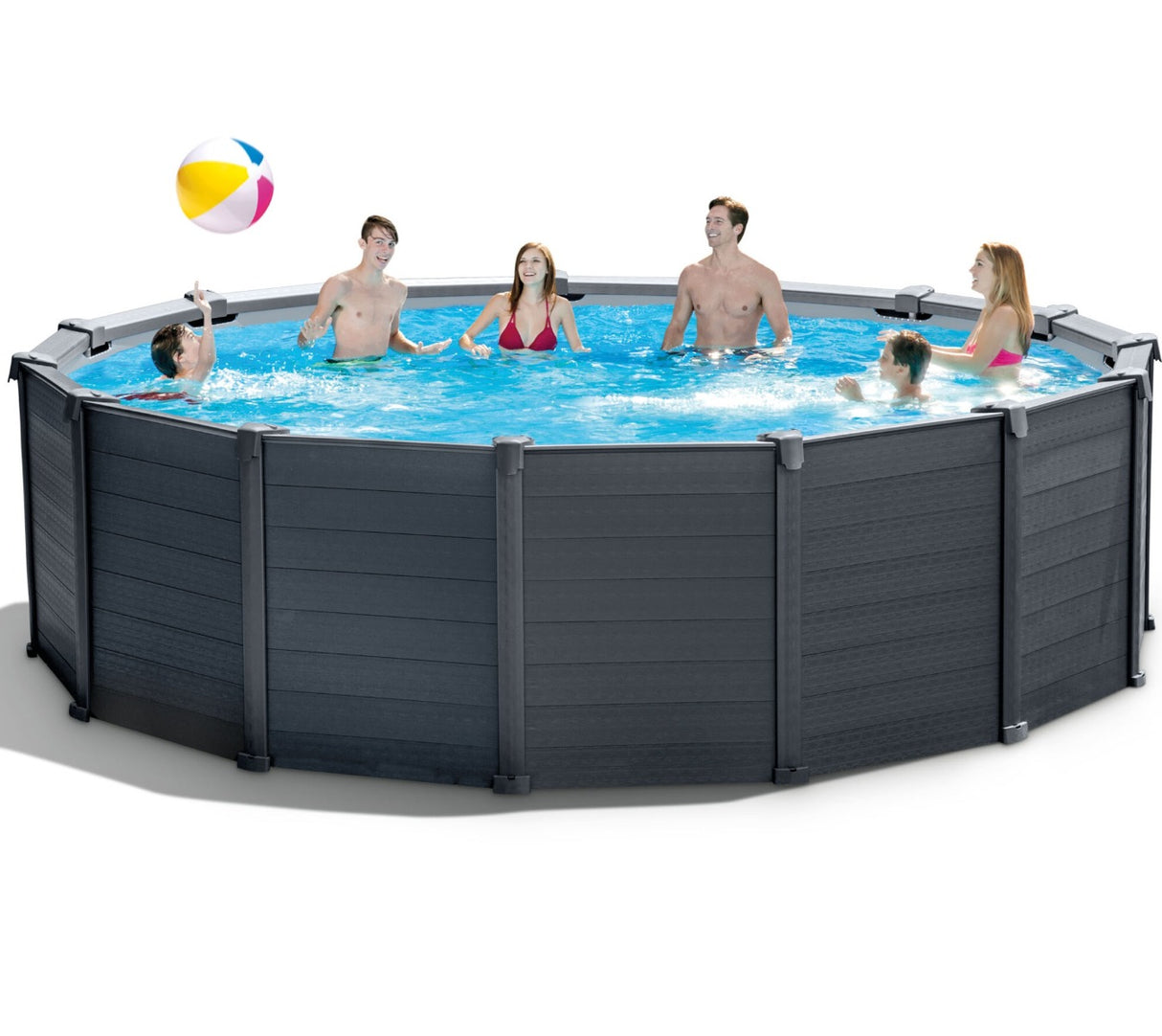 Intex grafitpanelpool 478 x 124 cm