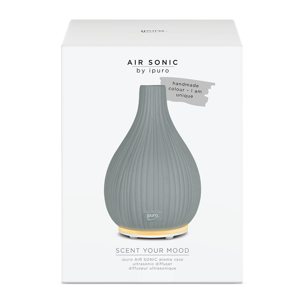Ipuro air sonic aroma vase gray
