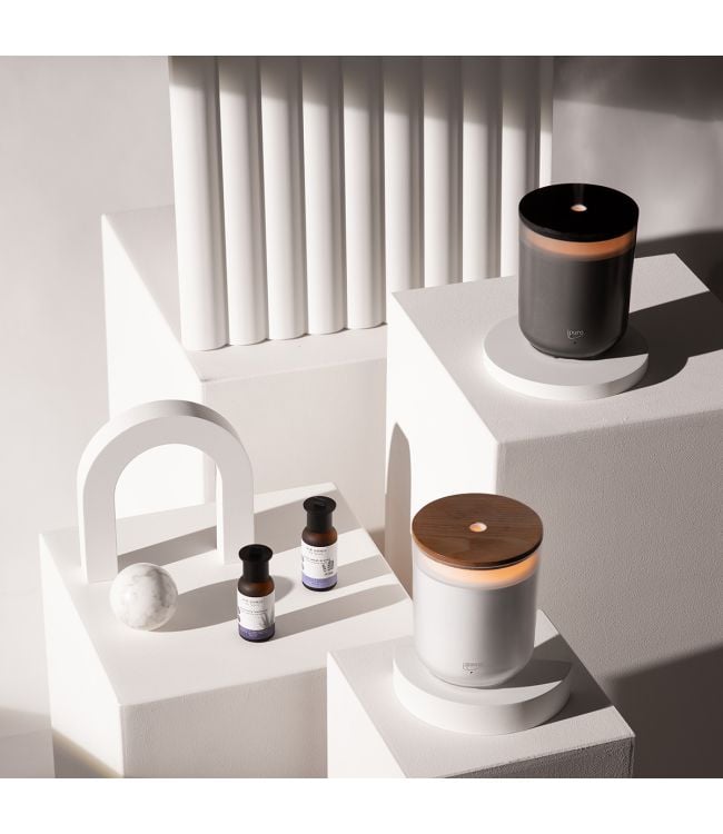 Ipuro air sonic aroma candle gray