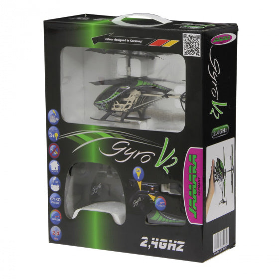 Jamara RC Gyro V2 helikopter dečki 2,4 GHz 23 cm zelena