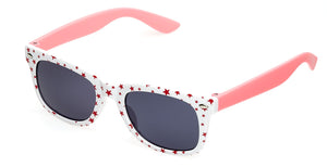 Óculos de sol Spectrum menina rosa branco com estrela vermelha