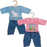 Heless dockor jeans med isbjörntröja, 28-35 cm