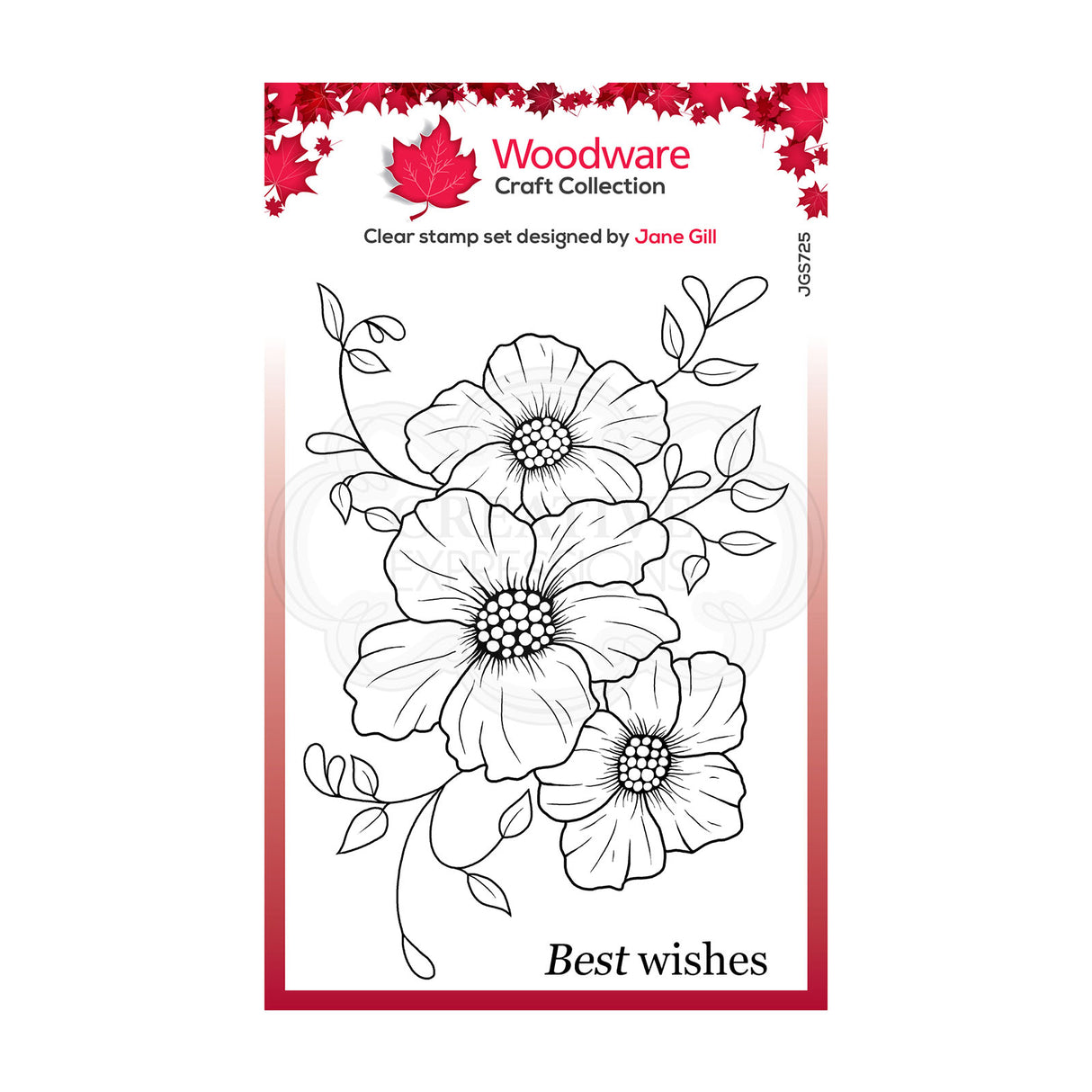 Woodware • clear singles petal trio