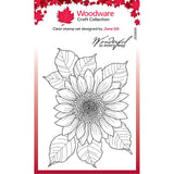 Woodware • clear singles stamp sunflower rays