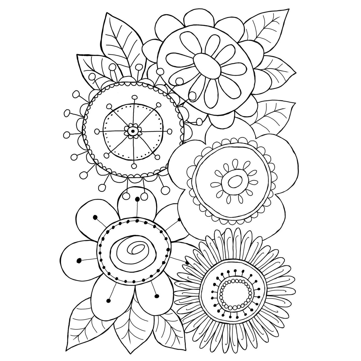 Woodware • clear singles stempel set petal doodles all bunched up