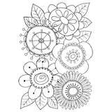 Woodware • clear singles stempel set petal doodles all bunched up
