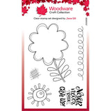 Woodware • clear singles stempel set petal doodles never give up