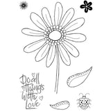 Woodware • clear singles stempel set petal doodles with love