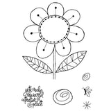 Woodware • clear singles stempel set petal doodles pretty place