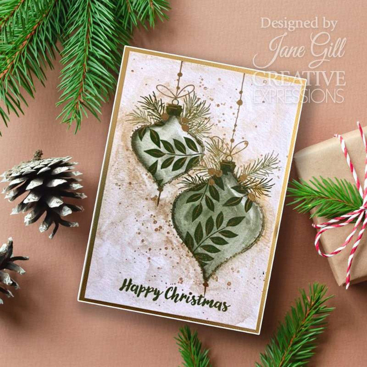 Woodware • paintable baubles clear singles stamps peardrops