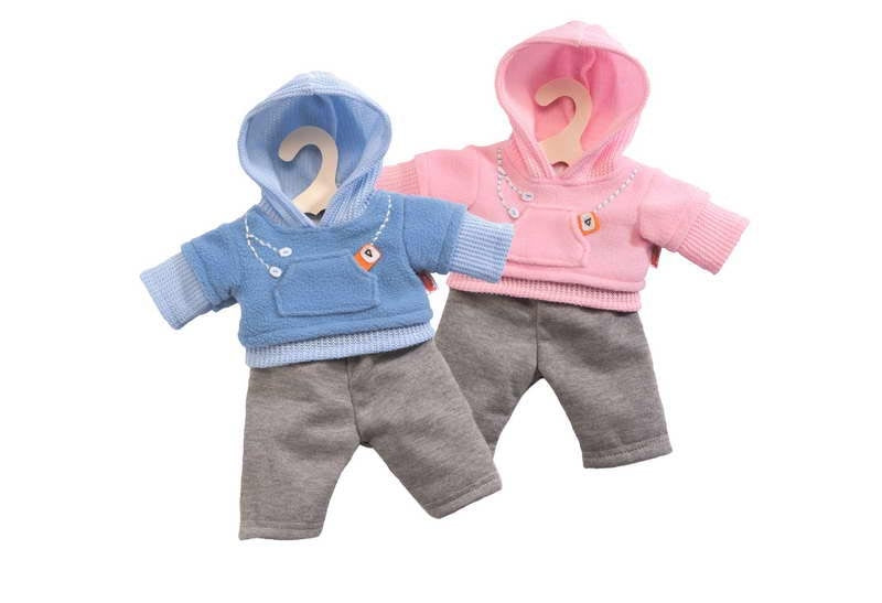 Heless lutke tekaške obleke - roza, 35-45 cm