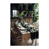 Ambiente tafelloper jungle leaves white