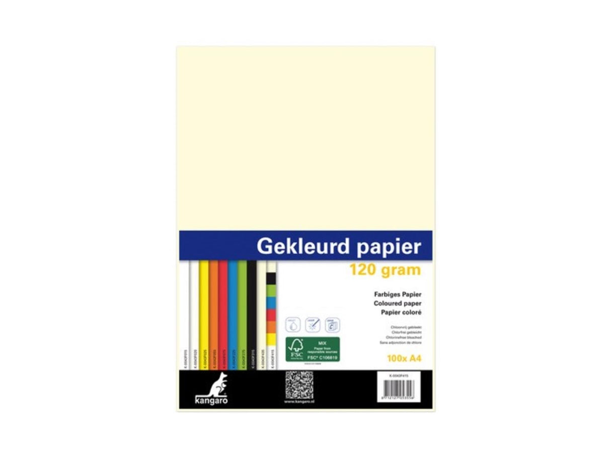 Kangaro kopieerpapier a4 120gr 100vel beige