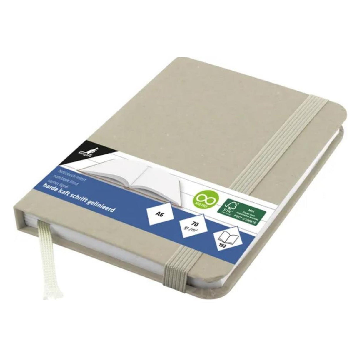 Kangaro notebook kraft a6 96 lapos vonal