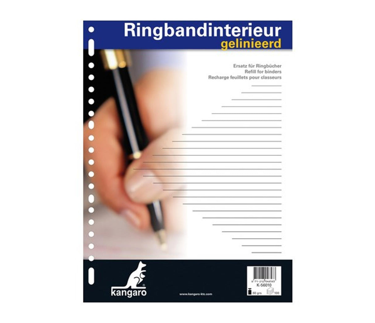 Kangaro ringbandinterieur a4 23 rings gelinieerd