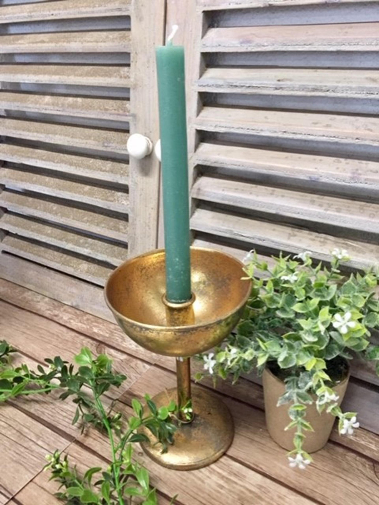 Hbx natural living kandelaar vivan dia12.5x17.5cm