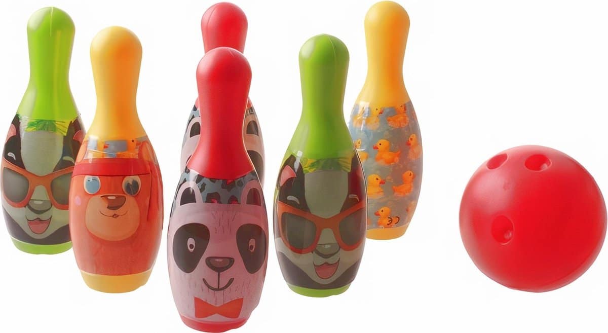 BONGERS jouets gratuits et faciles de bowling drôles visages 7 pièces