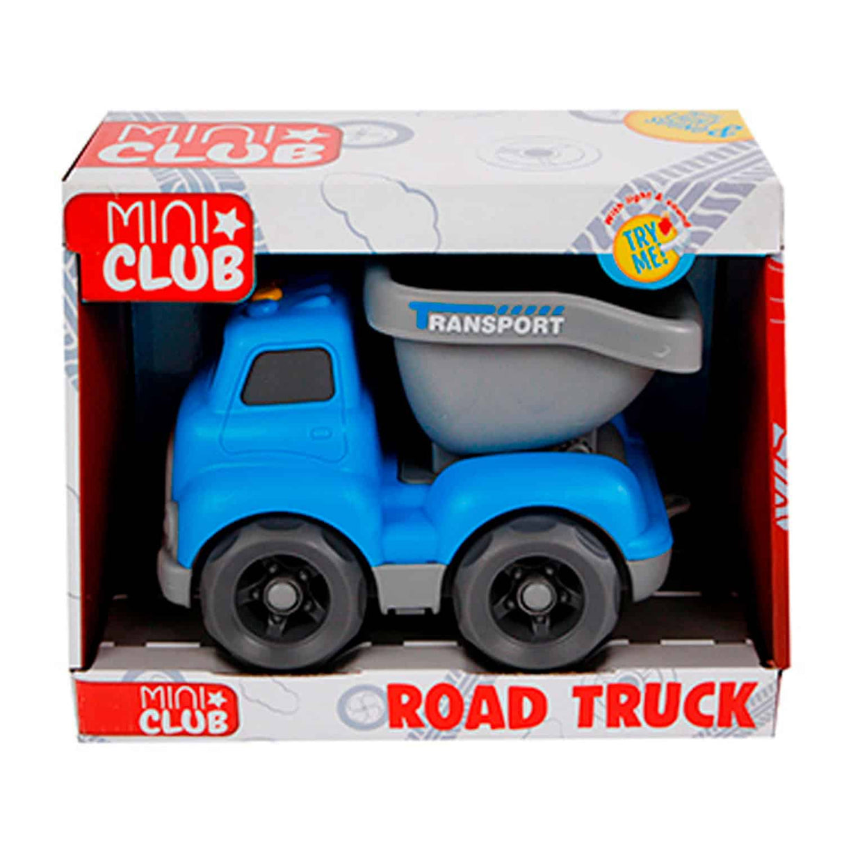 CilGro Mini Club Tilt Auto mat Liicht an Toun, 16 cm grouss blo