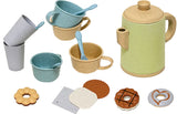 Conjunto de chá de brinquedos de cozinha com iguarias de jogo reciclado