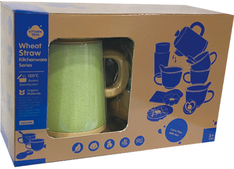 Conjunto de chá de brinquedos de cozinha com iguarias de jogo reciclado