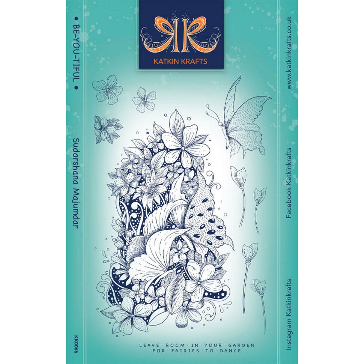 Katkin krafts • clear stamp set be-you-tiful