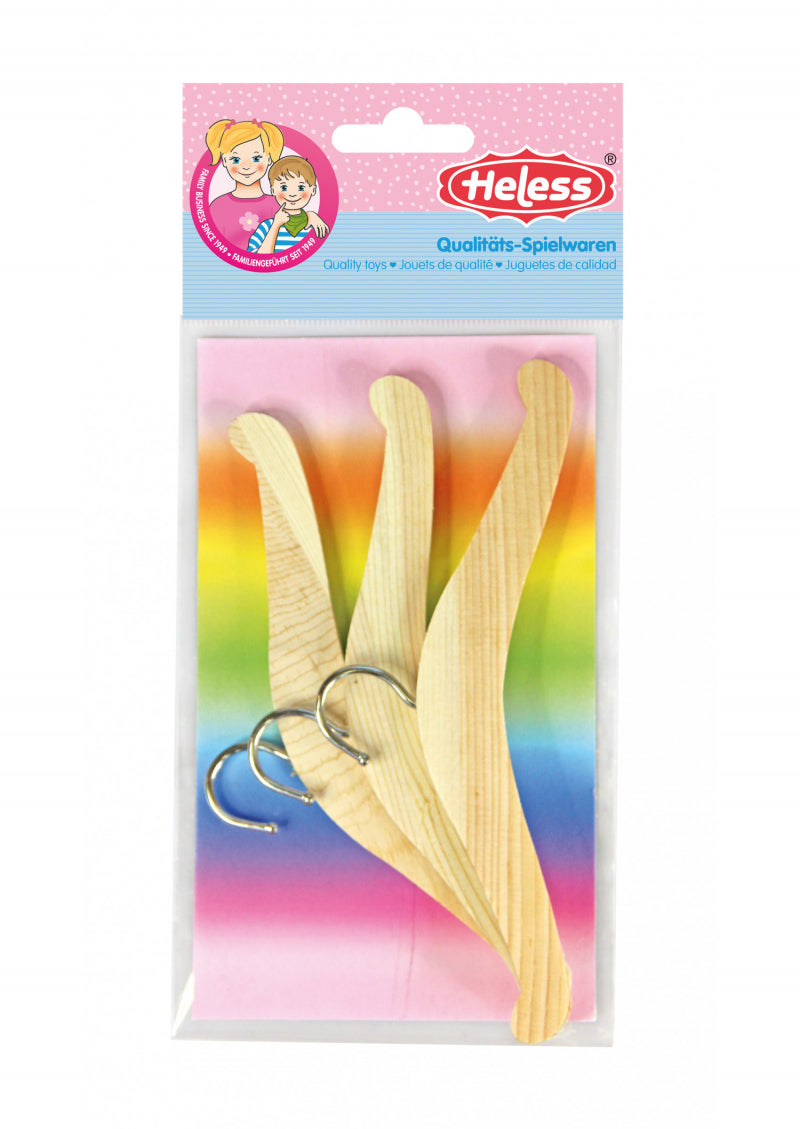 Puppenkleiderbügel, 3st.