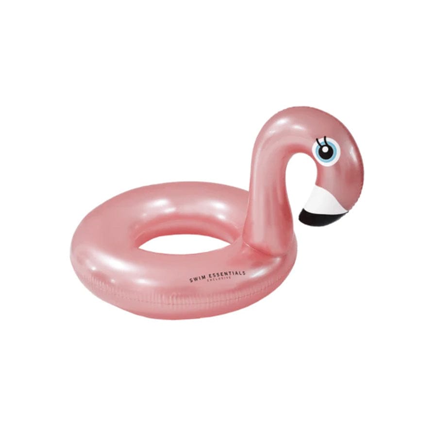 Dreamscape | Rosé Gold Flamingo Swim Tape Ø 95 cm