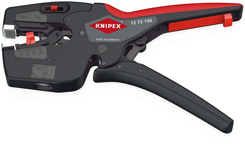 Knipex nexstrip® multitool voor elektriciens | antislip kunststof bekleding | lengte 190 mm - 12 72 190 sb