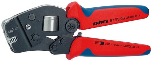 Imp Knipex självjusterande presstång för hylsor, brunad | 190 mm - 975308