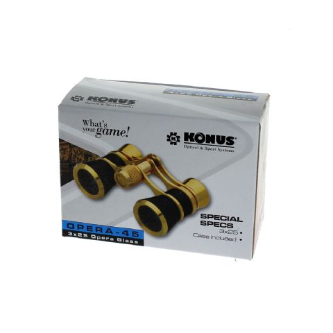 Konus Theatre Viewer Opera-45 3x25 Schwarzes Gold