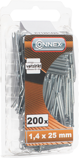 Clou pour plinthe Connex 1,4x25 200 pcs vz - ky1201425