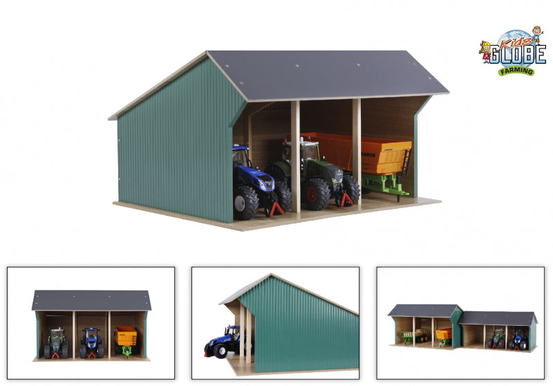 Kids Globe Globe Agricultural Shed for Tractors Large 1:32