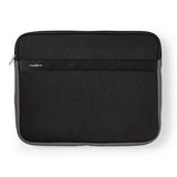 Nedis nbse13100bk notebookhoes 13 - 14 neopreen zwart antraciet