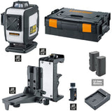 Laserliner precisionplane-laser 4g pro | driedimensionele laser met 4 groene 360°-lasercirkels - 039.600l