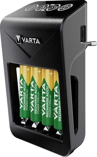 Caricabatterie LCD Varta LCD con batteria AA 4x2100 mA - 3512391