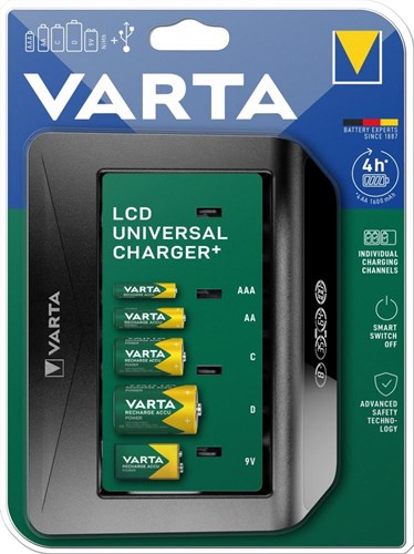 Caricabatterie LCD Varta LCD universale - senza batterie - 3512395