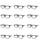 Spectrum 12 pieces Reading glasses Black Assorti Rectangular